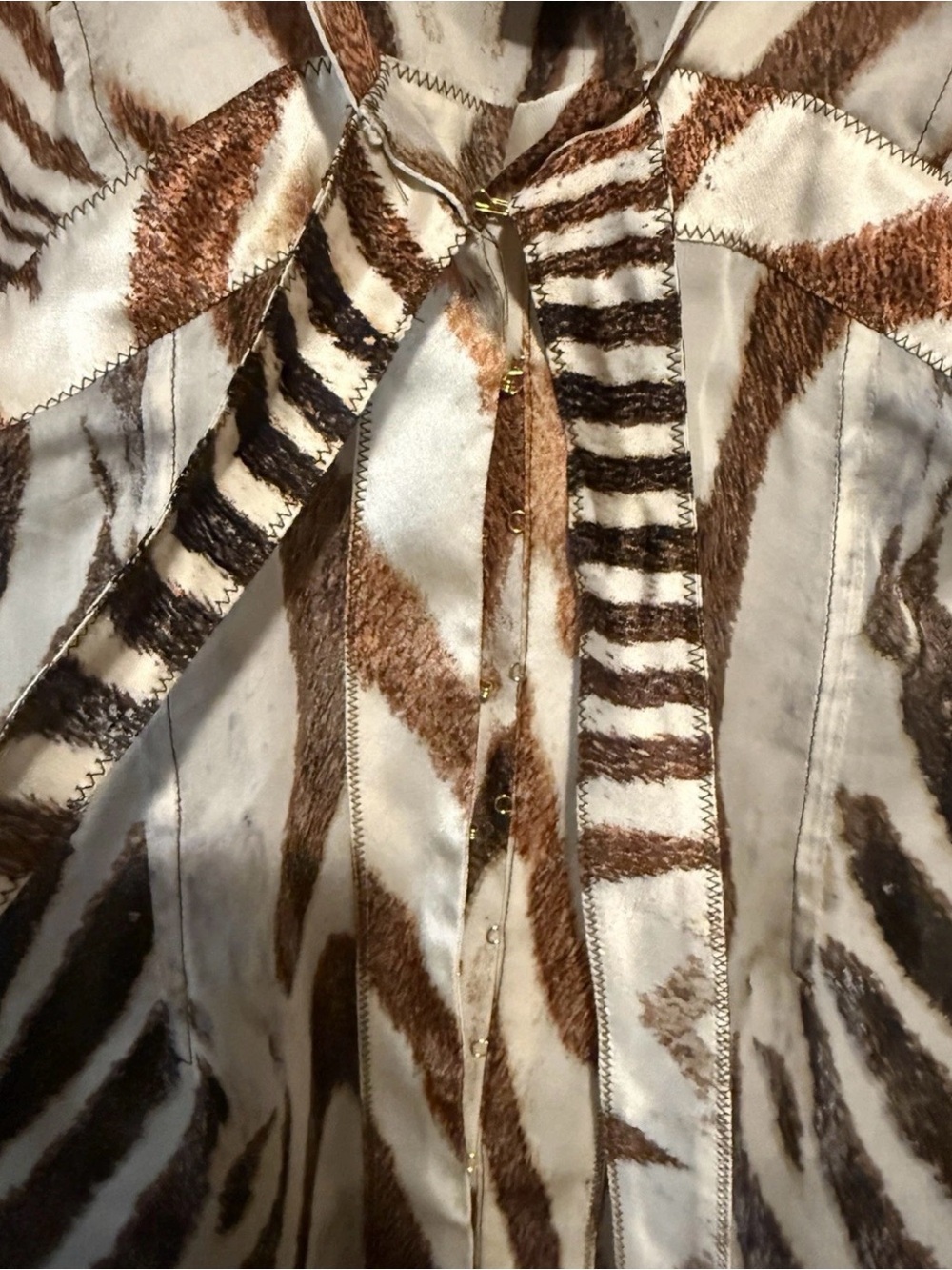 Roberto Cavalli Vintage Tank Cami zebra Y2K - Picture 4 of 4